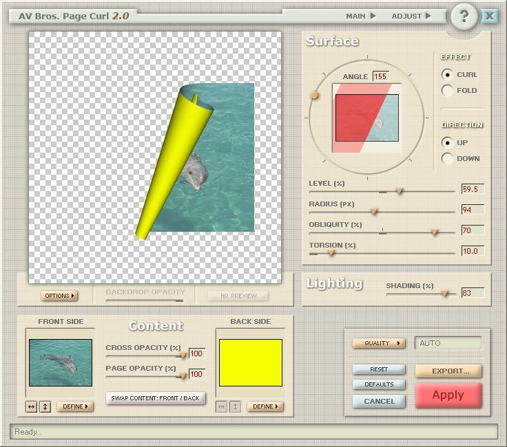 AV Bros. Page Curl Screenshot